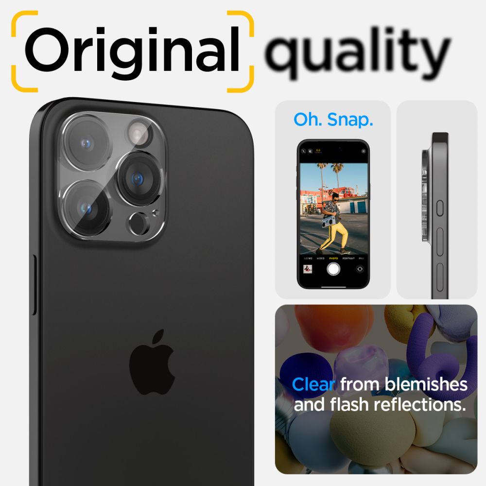 ZAŠTITA FOTOAPARATA SPIGEN OPTIK.TR  PROTECTOR 2-PACK IPHONE 14 PRO / PRO MAX / 15 PRO / PRO MAX KRISTALNO JASNO