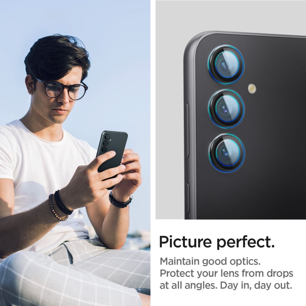 OCHRANA FOTOAPARÁTU SPIGEN OPTIK.TR ”EZ FIT” CAMERA PROTECTOR 2-PACK GALAXY S23 FE BLACK