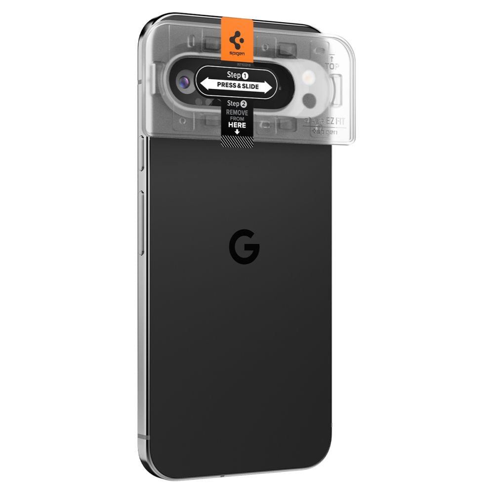 ZAŠTITNO TVRDO STAKLO ZA LEĆU FOTOAPARATA SPIGEN OPTIK.TR "EZ FIT"  2-PACK GOOGLE PIXEL 9 PRO KRISTALNO JASNO