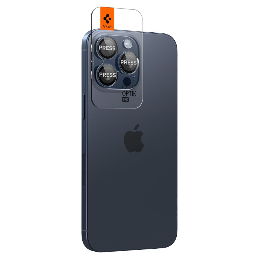 ZAŠTITA FOTOAPARATA SPIGEN OPTIK.TR ”EZ FIT”  2-PACK IPHONE 14 PRO / PRO MAX / 15 PRO / PRO MAX PLAVA TITANIUM