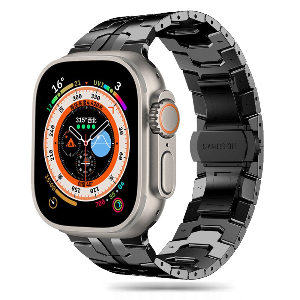 REMIENOK DOOP STAINLESS LINE APPLE WATCH 6 / 7 / 8 / 9 / 10 / SE / ULTRA 1 / 2 (44 / 45 / 46 / 49 MM) BLACK