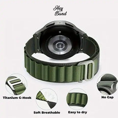 NYLÓNOVÝ REMIENOK NA GARMIN 22MM FENIX 5 / 6 / 6 PRO / 7 HEYBAND NYLON PRO MILITARY GREEN