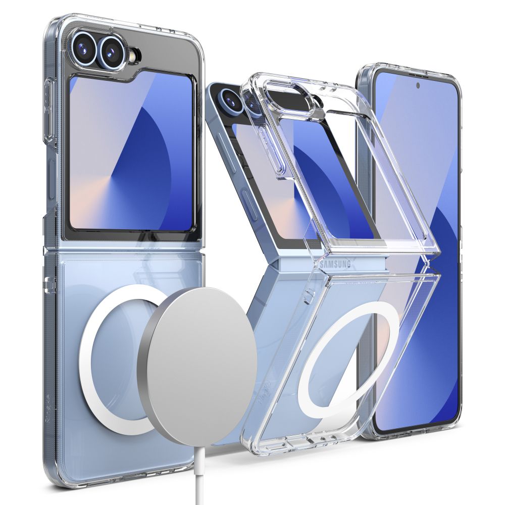 KRYT NA GALAXY Z FLIP 6 RINGKE FUSION MAGNETIC MAGSAFE CLEAR