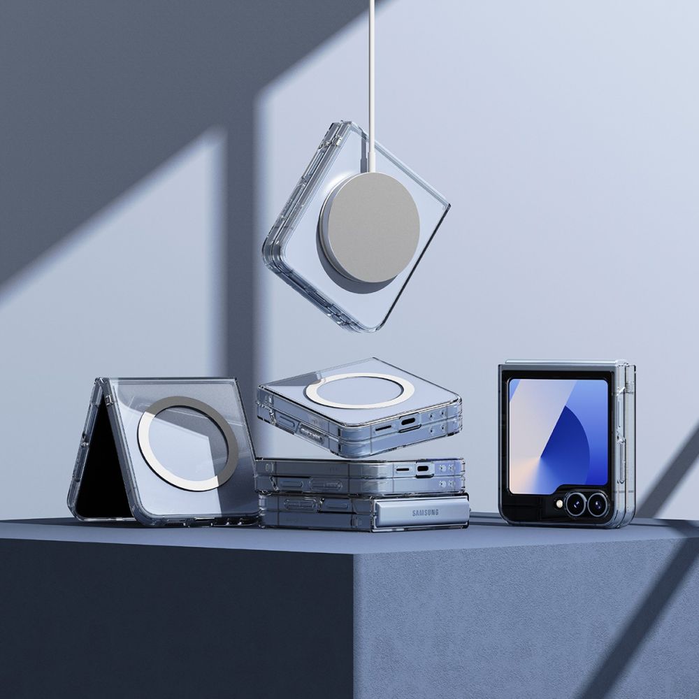 KRYT NA GALAXY Z FLIP 6 RINGKE FUSION MAGNETIC MAGSAFE CLEAR