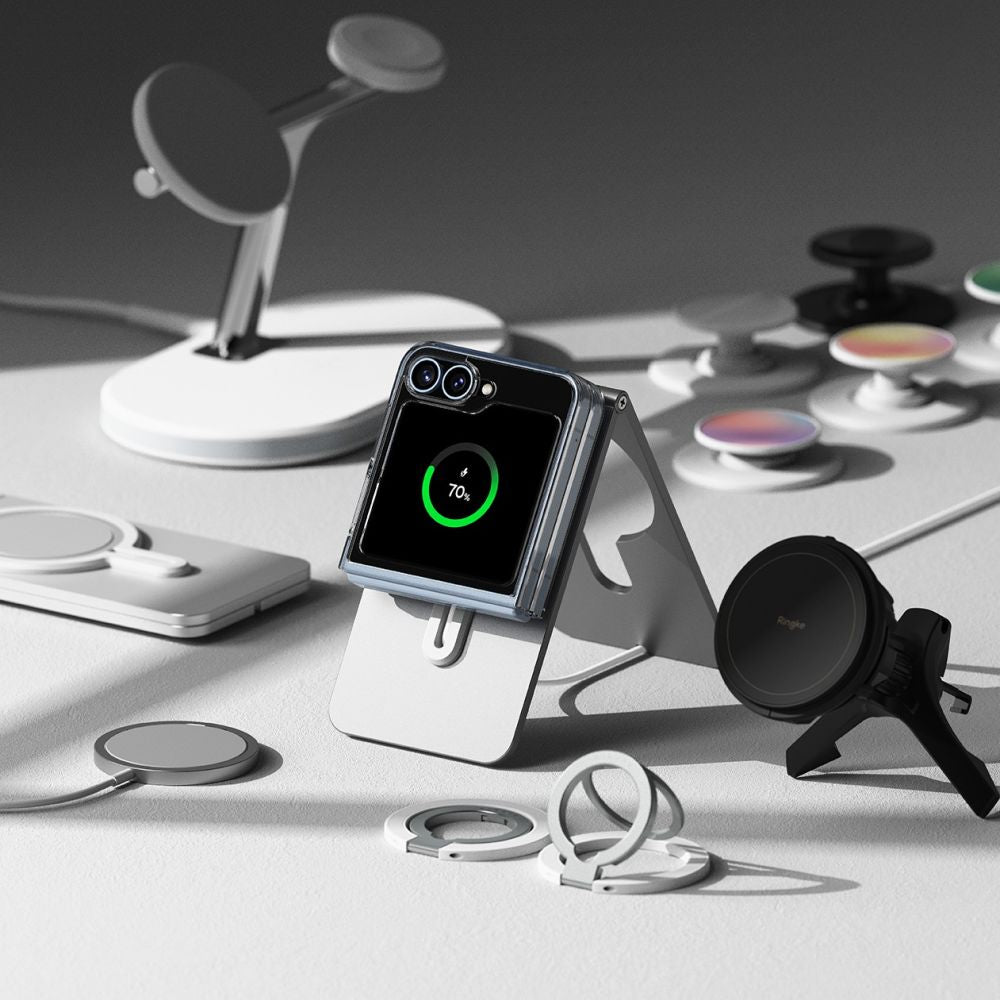 KRYT NA GALAXY Z FLIP 6 RINGKE FUSION MAGNETIC MAGSAFE CLEAR