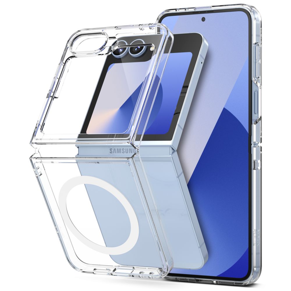 KRYT NA GALAXY Z FLIP 6 RINGKE FUSION MAGNETIC MAGSAFE CLEAR