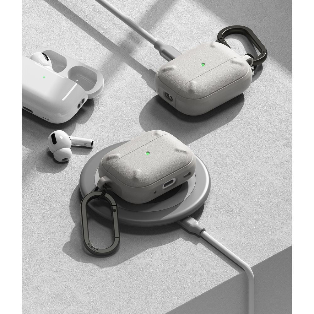 PUZDRO  RINGKE ONYX APPLE AIRPODS PRO 1 / 2 WARM GREY