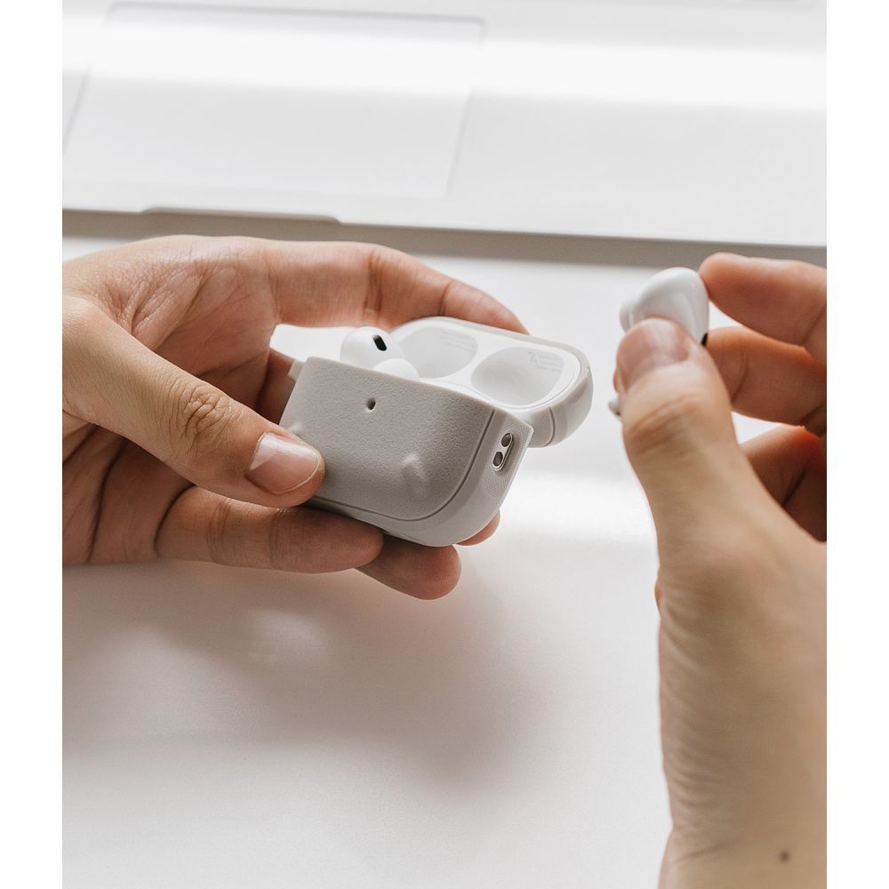 PUZDRO  RINGKE ONYX APPLE AIRPODS PRO 1 / 2 WARM GREY