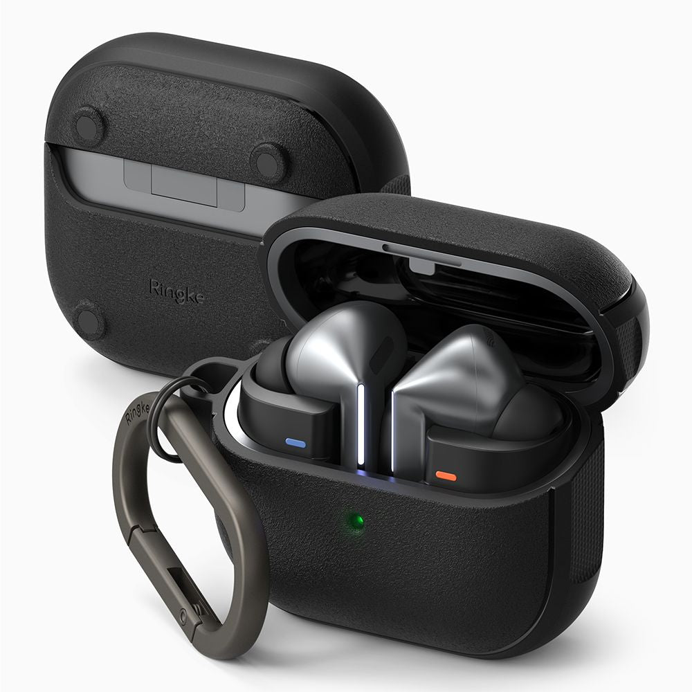 PUZDRO NA  SAMSUNG GALAXY BUDS 3 / 3 PRO RINGKE ONYX MAGNETIC MAGSAFE BLACK