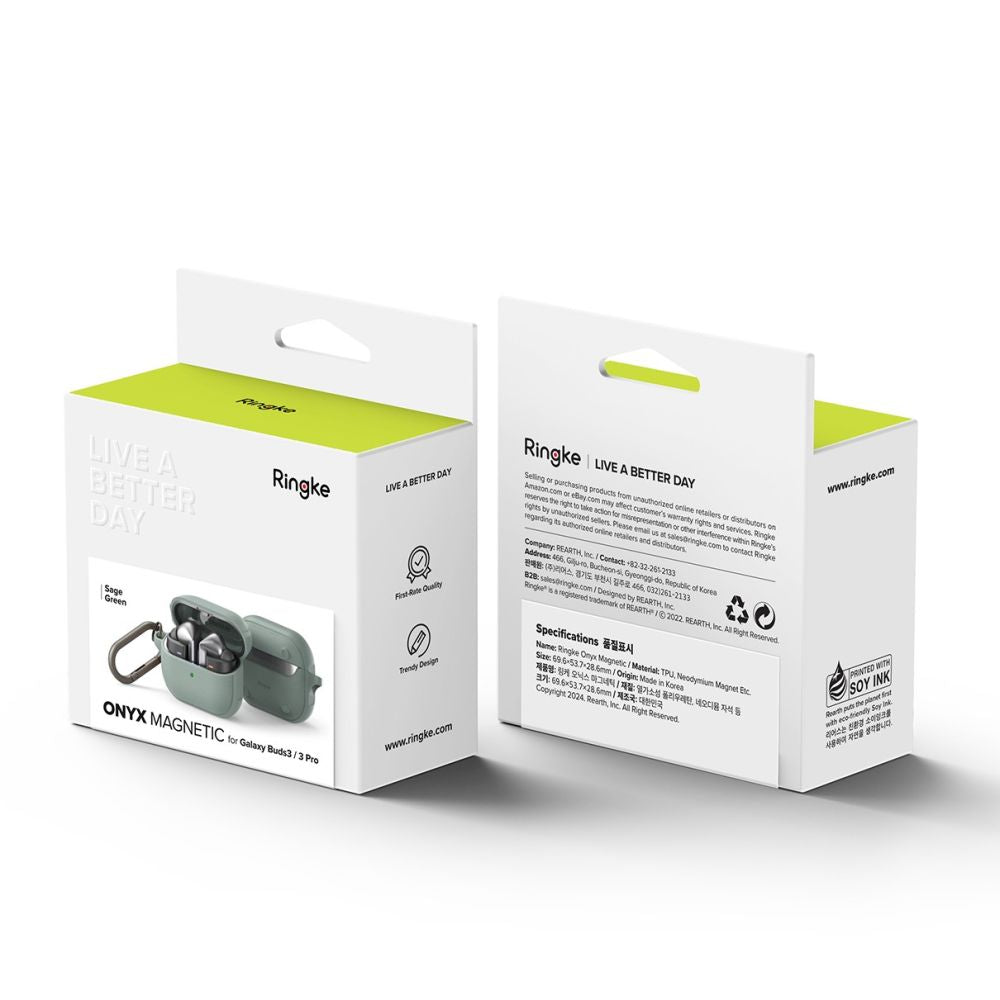  ZA SAMSUNG GALAXY BUDS 3 / 3 PRO RINGKE ONYX MAGNETIC MAGSAFE SAGE GREEN
