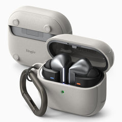 PUZDRO NA  SAMSUNG GALAXY BUDS 3 / 3 PRO RINGKE ONYX MAGNETIC MAGSAFE WARM GREY