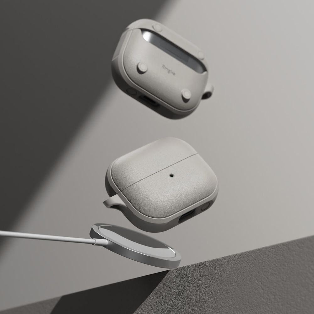 PUZDRO NA  SAMSUNG GALAXY BUDS 3 / 3 PRO RINGKE ONYX MAGNETIC MAGSAFE WARM GREY
