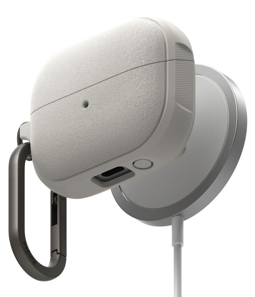 PUZDRO NA  SAMSUNG GALAXY BUDS 3 / 3 PRO RINGKE ONYX MAGNETIC MAGSAFE WARM GREY
