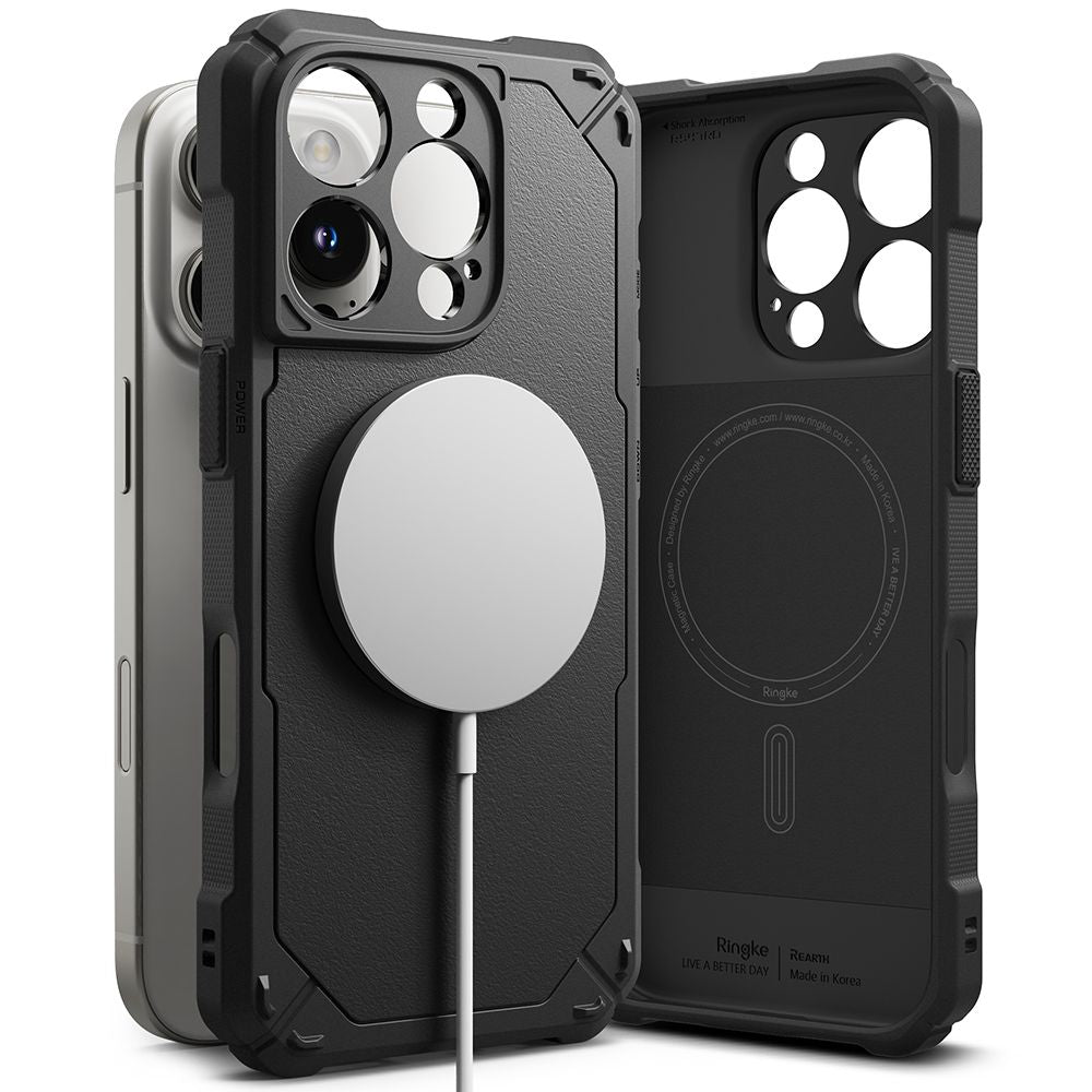 KRYT RINGKE RUGGED GEAR MAGNETIC MAGSAFE IPHONE 16 PRO BLACK