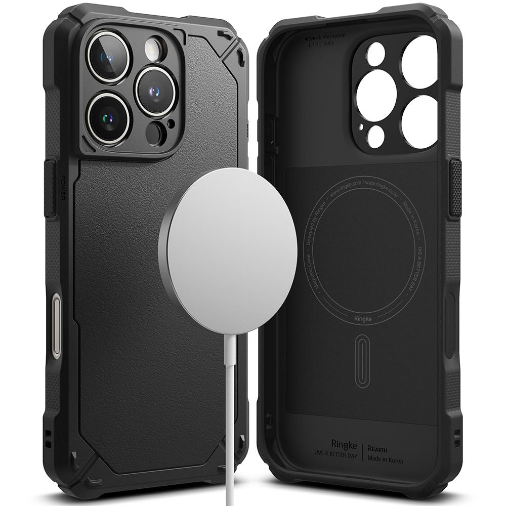 KRYT RINGKE RUGGED GEAR MAGNETIC MAGSAFE IPHONE 16 PRO MAX BLACK
