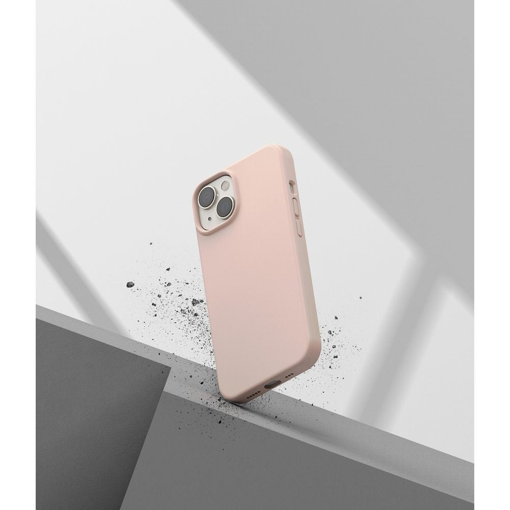 KRYT RINGKE SILICONE IPHONE 14 PLUS PINK SAND