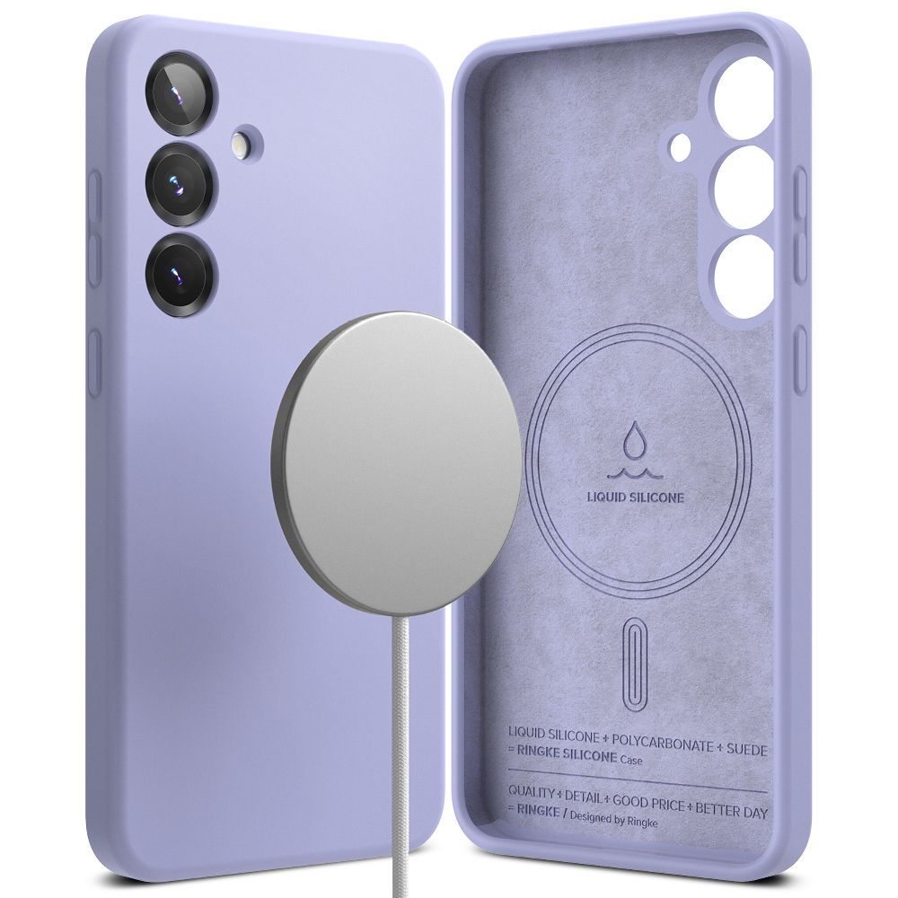  RINGKE SILIKONSKA MAGNETSKA MAGSAFE GALAXY S25 LAVANDA