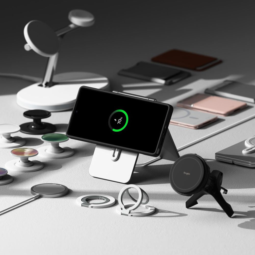  RINGKE SILIKONSKA MAGNETSKA MAGSAFE GALAXY S25 ULTRA CRNA