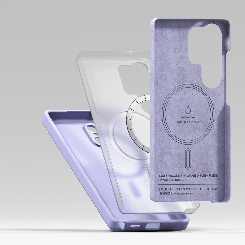  RINGKE SILIKONSKA MAGNETSKA MAGSAFE GALAXY S25 ULTRA LAVANDA