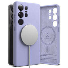  RINGKE SILIKONSKA MAGNETSKA MAGSAFE GALAXY S25 ULTRA LAVANDA