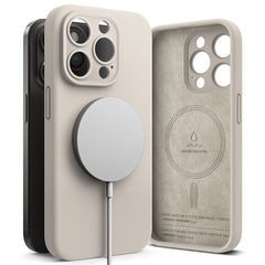 KRYT RINGKE SILICONE MAGNETIC MAGSAFE IPHONE 15 PRO MAX STONE