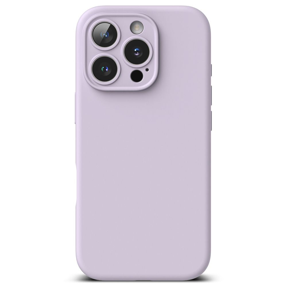 KRYT NA IPHONE 16 PRO RINGKE SILICONE MAGNETIC MAGSAFE LIGHT PURPLE
