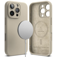 KRYT NA  IPHONE 16 PRO MAX RINGKE SILICONE MAGNETIC MAGSAFE STONE