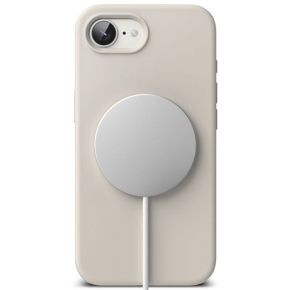 KRYT RINGKE SILICONE MAGNETIC MAGSAFE IPHONE 16E STONE