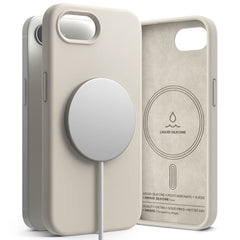 KRYT RINGKE SILICONE MAGNETIC MAGSAFE IPHONE 16E STONE