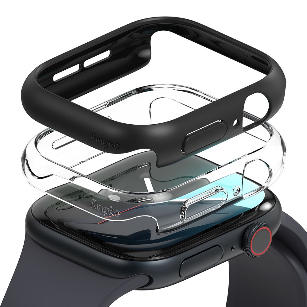  RINGKE SLIM 2-PACK APPLE WATCH 10 (42 MM) PROZIRNA & MAT TE BLACK