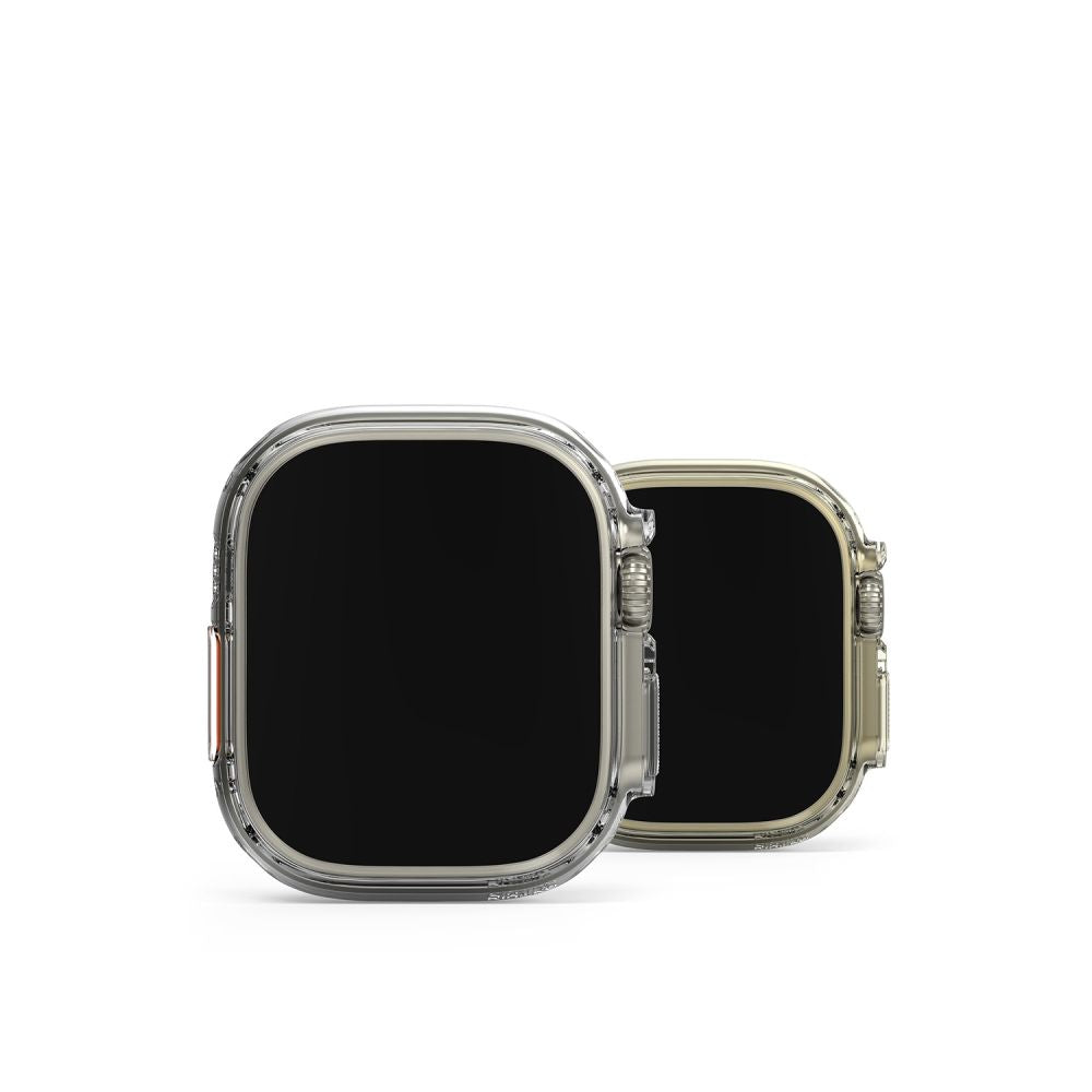2X  ZA APPLE WATCH ULTRA 49 MM RINGKE SLIM 2-PACK PROZIRNA & MAT CRNA