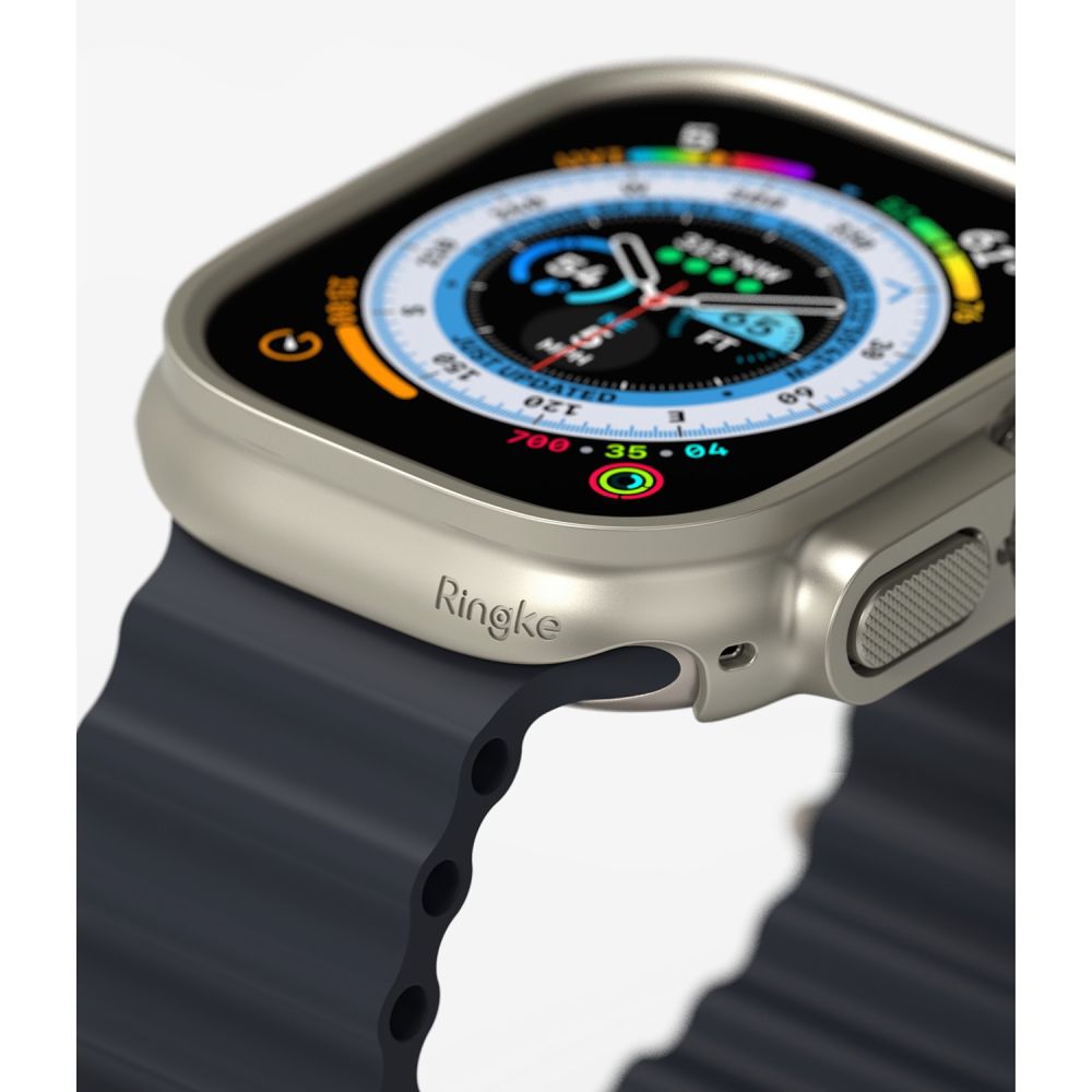 2X OCHRANNÉ PUZDRO NA APPLE WATCH ULTRA 49 MM RINGKE SLIM 2-PACK CLEAR & TITANIUM GREY