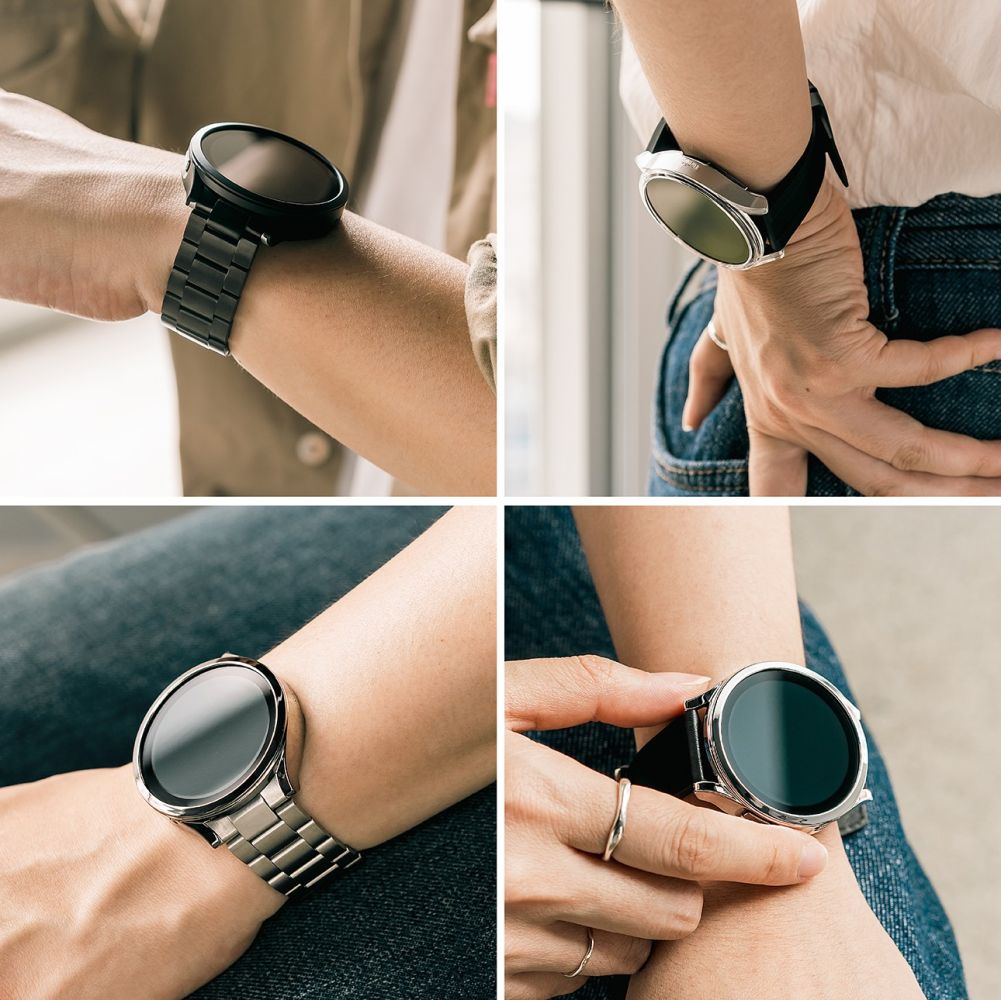 OVITEK RINGKE SLIM 2-PAK GALAXY WATCH 6 CLASSIC (43 MM) PROZOREN & ČRN.