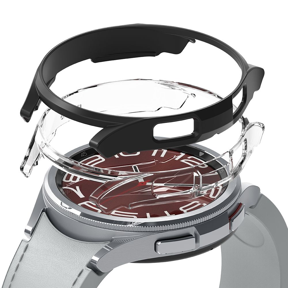 OVITEK RINGKE SLIM 2-PAK GALAXY WATCH 6 CLASSIC (43 MM) PROZOREN & ČRN.