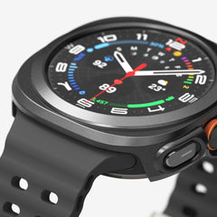 ZAŠTITNA  S OJAČANIM STAKLOM ZA SAMSUNG GALAXY WATCH ULTRA (47 MM) RINGKE SLIM & OJAČANO STAKLO TITAN CRNO