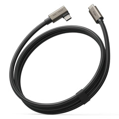 RINGKE USB 3.2 GEN 2X2 TYPE-C 90 STUPNJEVA KABEL PD240W 100CM CRNA
