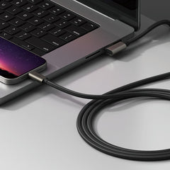 RINGKE USB 3.2 GEN 2X2 TYPE-C 90 STUPNJEVA KABEL PD240W 100CM CRNA