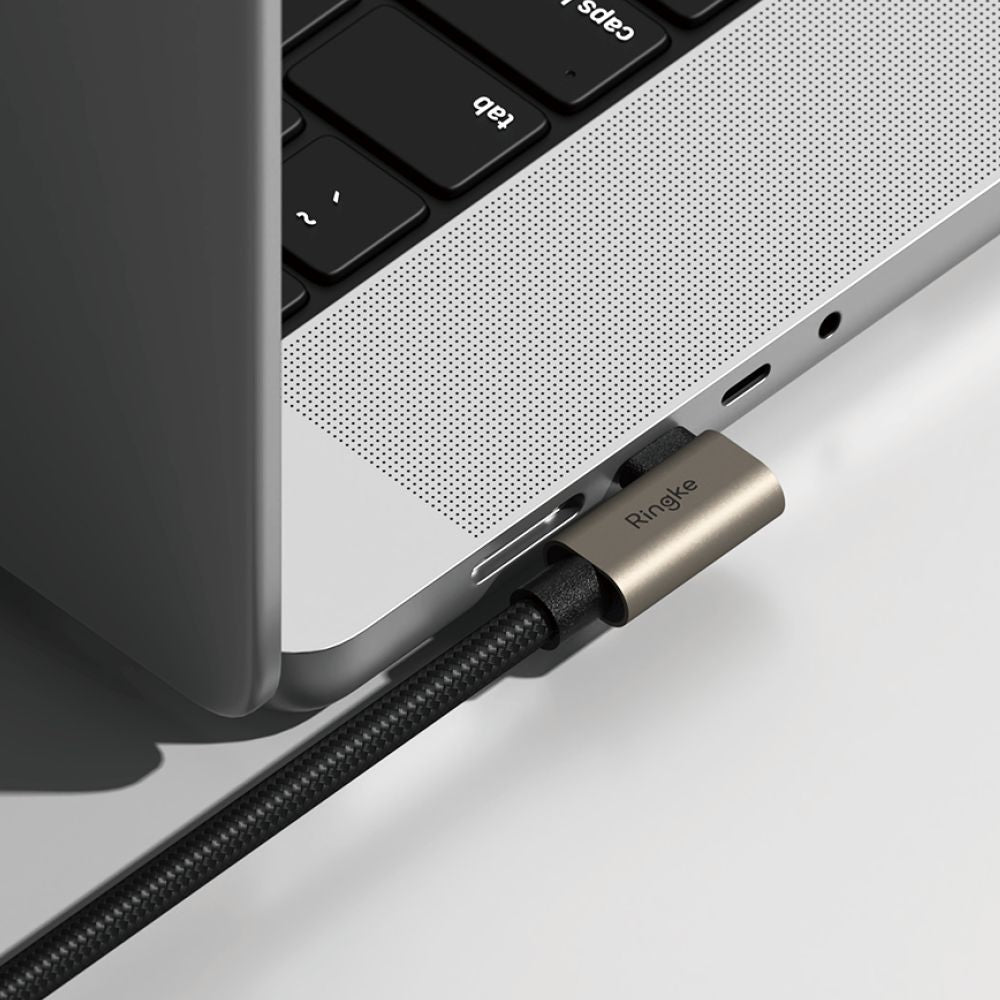 RINGKE USB 3.2 GEN 2X2 TYPE-C 90 STUPNJEVA KABEL PD240W 200CM CRNA 