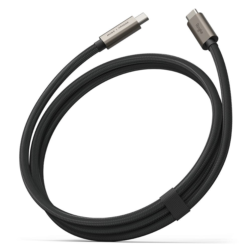 RINGKE KABEL USB 3.2 GEN 2X2 TYPE-C KABEL PD240W 100CM CRNA
