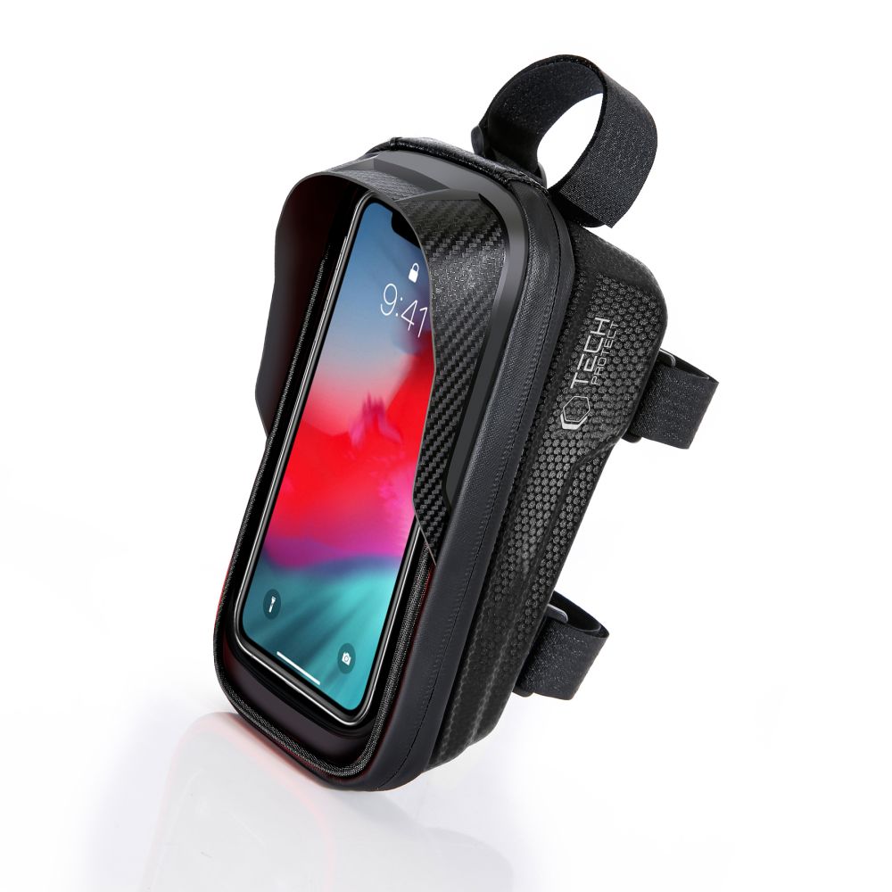 UNIVERZÁLNA TAŠKA NA BICYKEL S DRŽIAKOM NA TELEFÓN SAKWA TECH-PROTECT V2 UNIVERSAL BIKE MOUNT ”M” BLACK