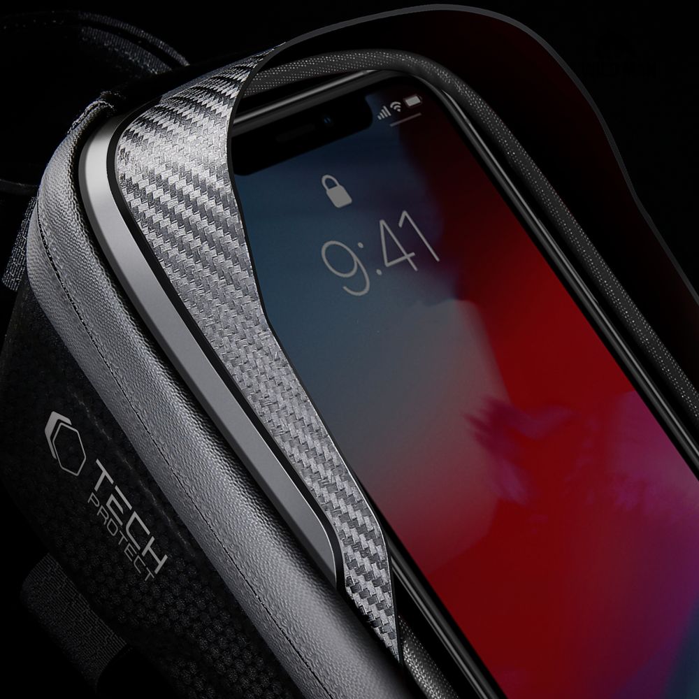 UNIVERZÁLNA TAŠKA NA BICYKEL S DRŽIAKOM NA TELEFÓN SAKWA TECH-PROTECT V2 UNIVERSAL BIKE MOUNT ”M” BLACK
