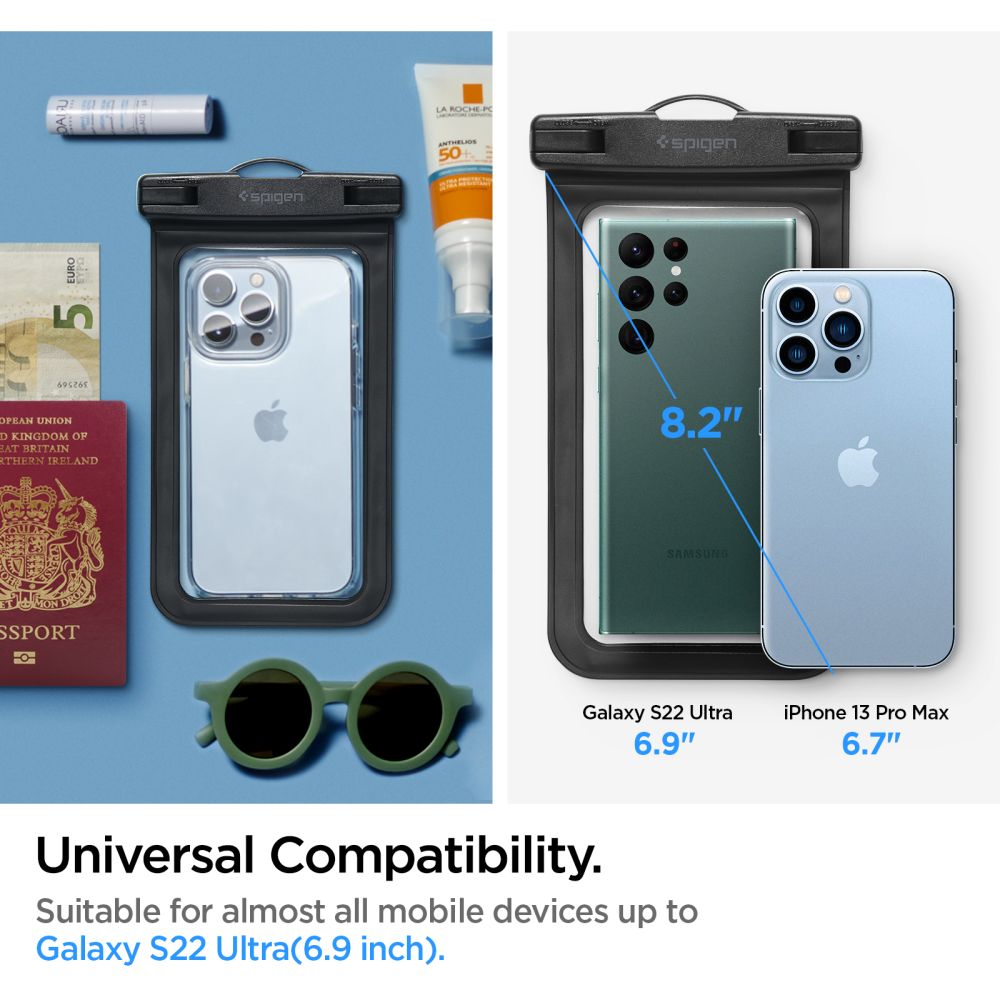 VODONEPROPUSNA  SPIGEN A601 UNIVERZALNA VODONEPROPUSNA  2-PACK CRNA
