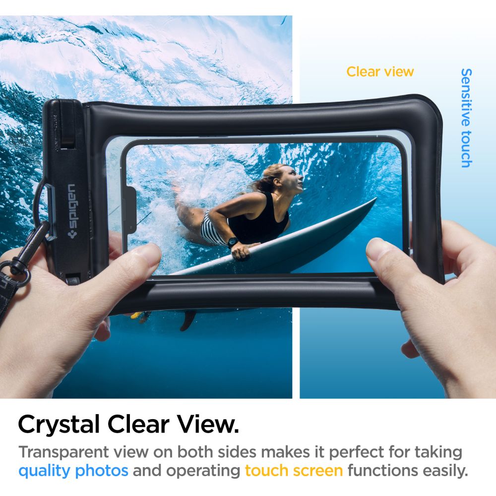 VODONEPROPUSNA  SPIGEN A610 UNIVERZALNA VODONEPROPUSNA FLOAT  2-PACK CRNA