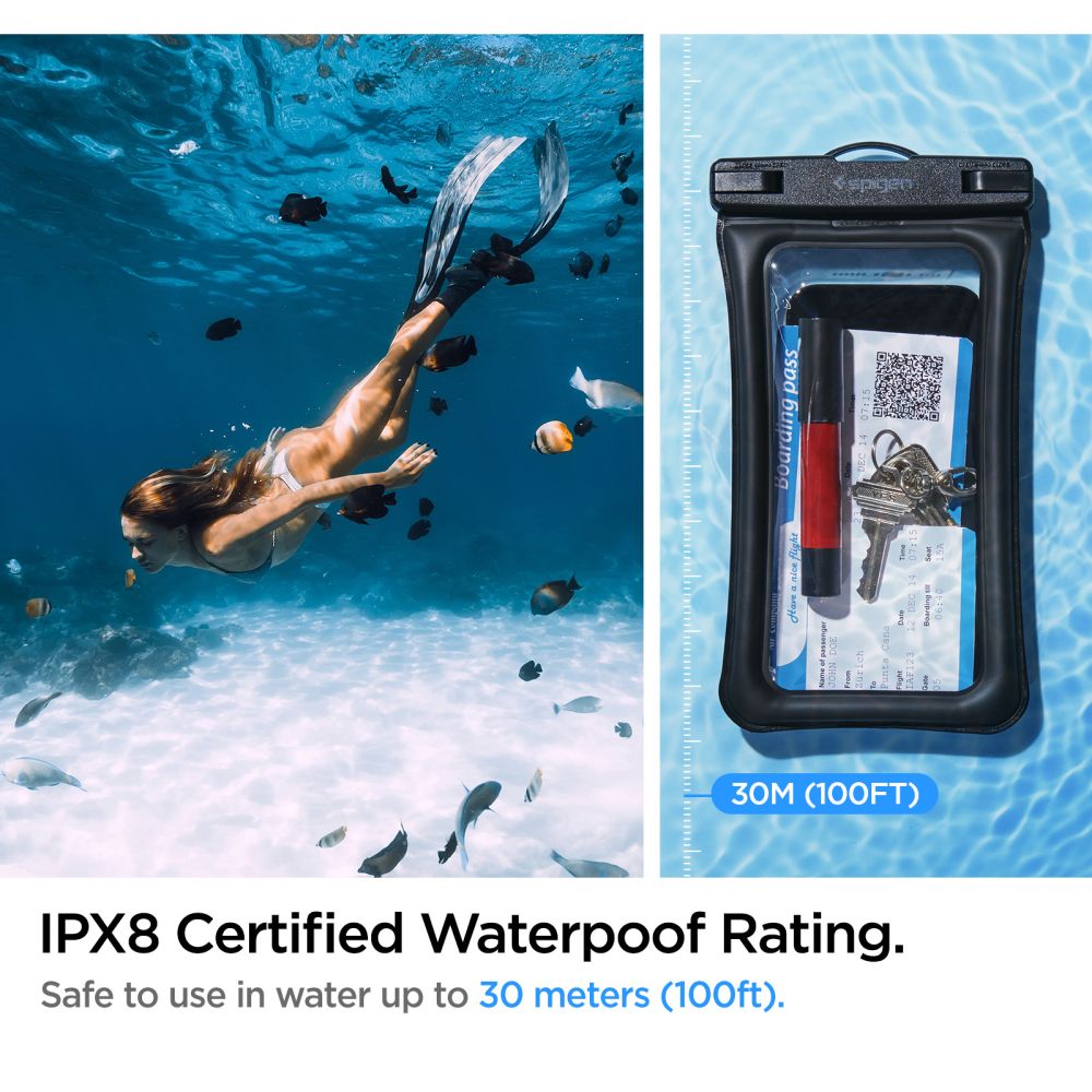 VODONEPROPUSNA  SPIGEN A610 UNIVERZALNA VODONEPROPUSNA FLOAT  2-PACK CRNA