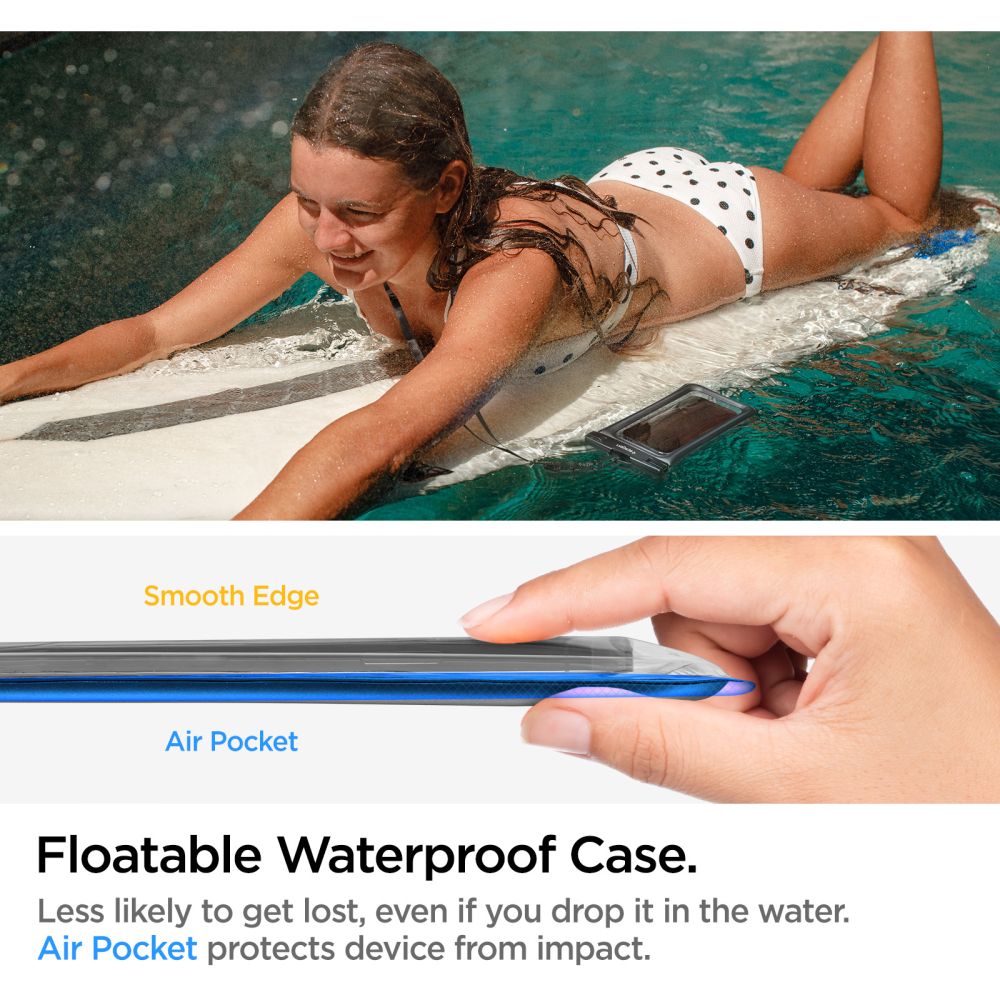 VODONEPROPUSNA  SPIGEN A610 UNIVERZALNA VODONEPROPUSNA FLOAT  2-PACK CRNA