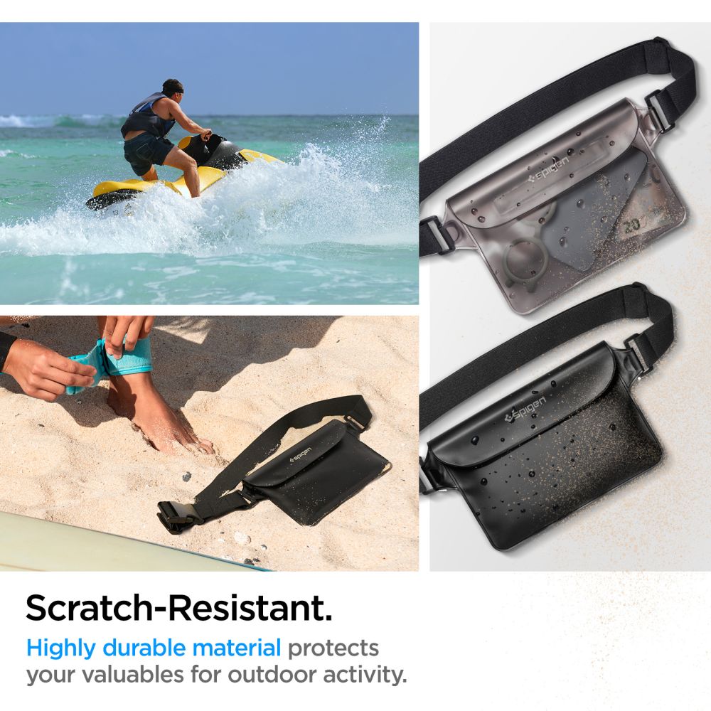 VODOTESNÉ PUZDRO SPIGEN A620 UNIVERSAL WATERPROOF WAIST BAG BLACK