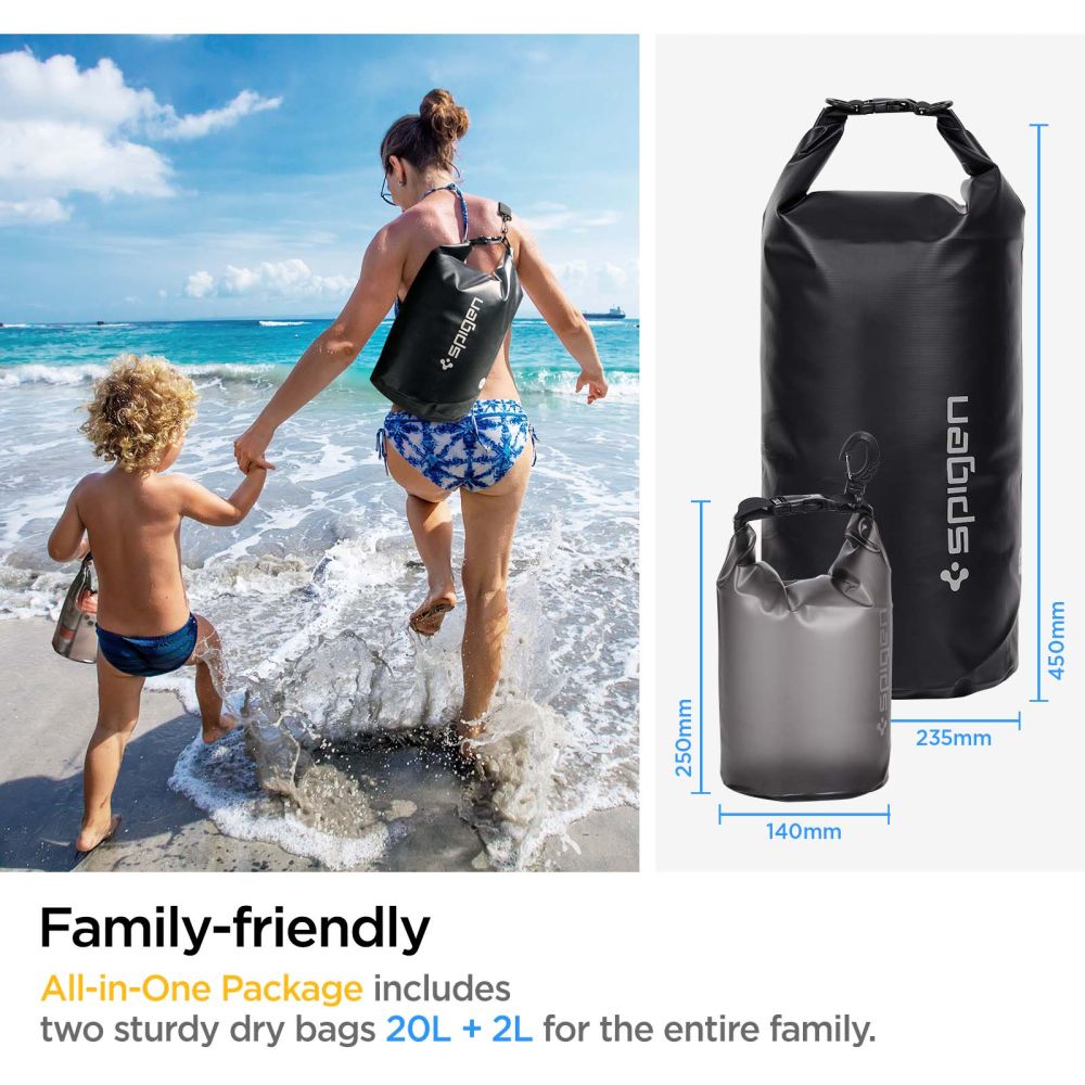 VODEODOLNÉ PUZDRO  SPIGEN A630 UNIVERSAL WATERPROOF BAG BLACK