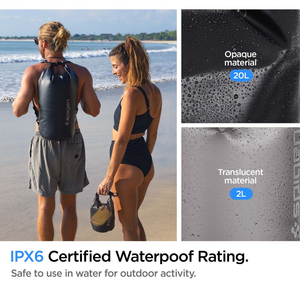 VODEODOLNÉ PUZDRO  SPIGEN A630 UNIVERSAL WATERPROOF BAG BLACK