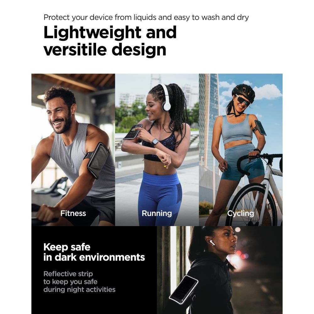 SPORTSKA  ZA RAME SPIGEN A703 DYNAMIC SHIELD ARMBAND CRNA