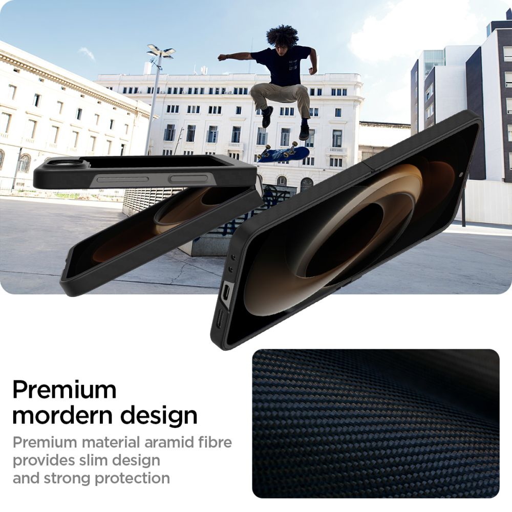 KRYT SPIGEN AIRSKIN GALAXY Z FLIP 6 ARAMID BLACK